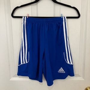 electric blue, adidas climalite athletic shorts